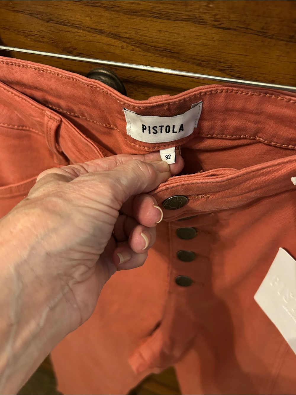 PISTOLA Women's Coral Button-Front Jeans 32 - Picture 4 of 5